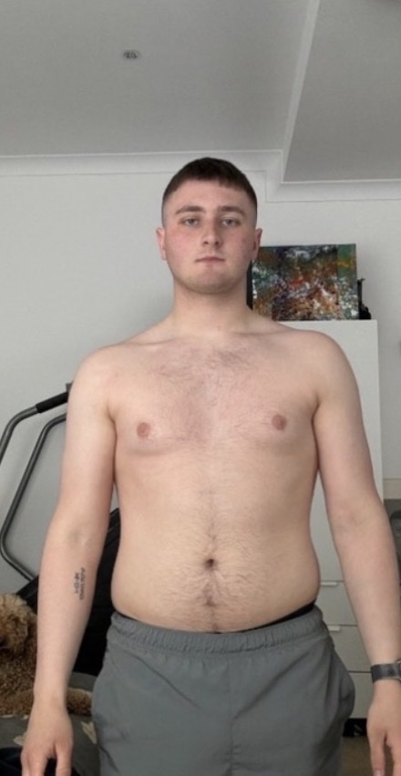 Client before, 95kg