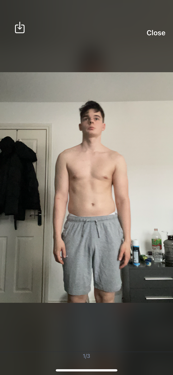 Client before, 75kg