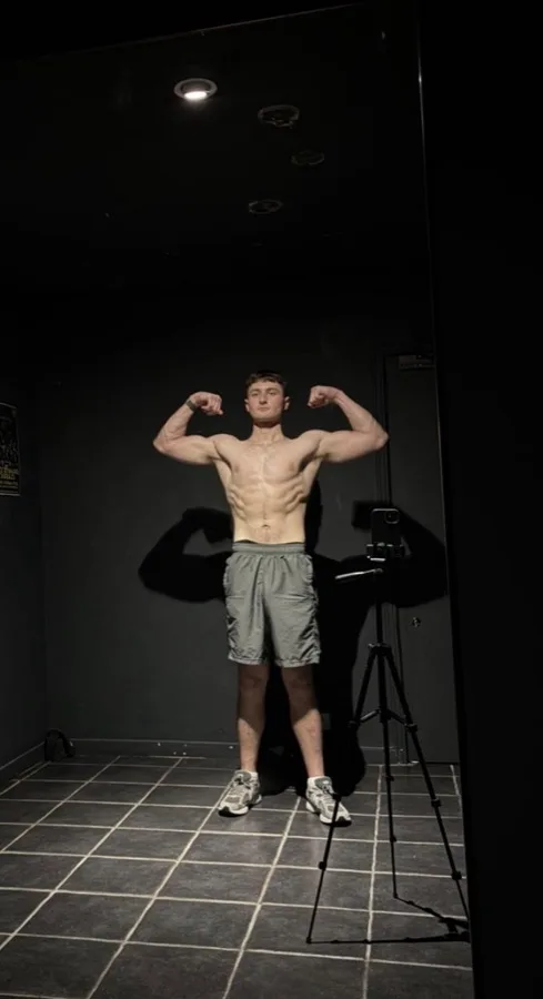 The same client after coaching, weighing 75kg
