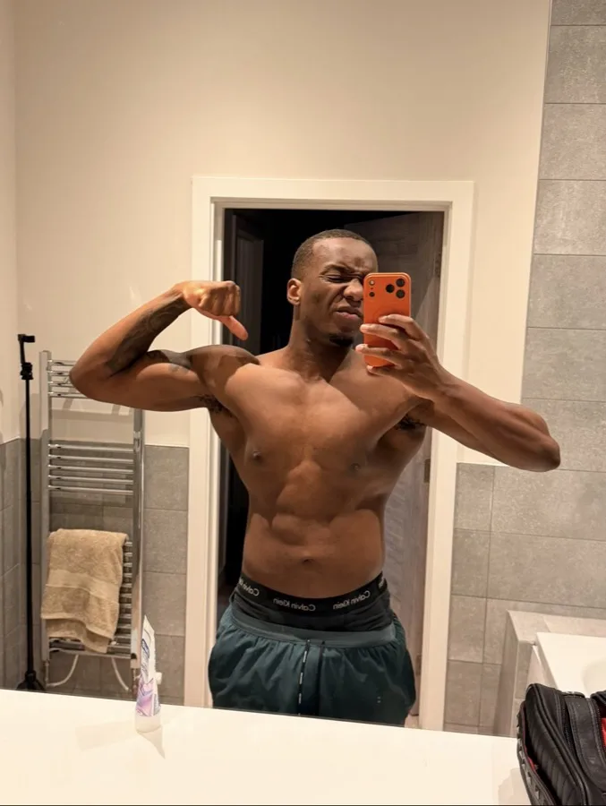 The same client after coaching, weighing 85kg
