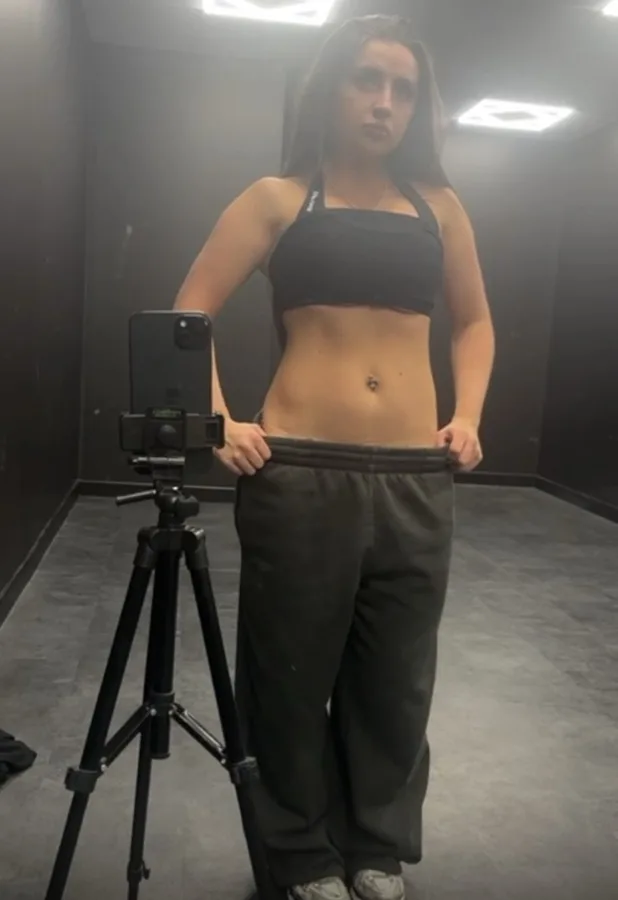 The same hybrid client after coaching, weighing 50kg