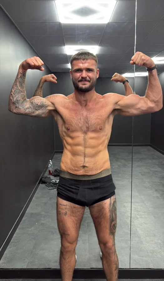 The same online client after coaching, weighing 78kg