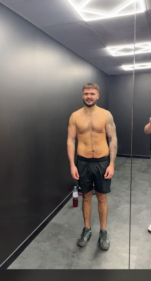 Online client at the start, weighing 90kg