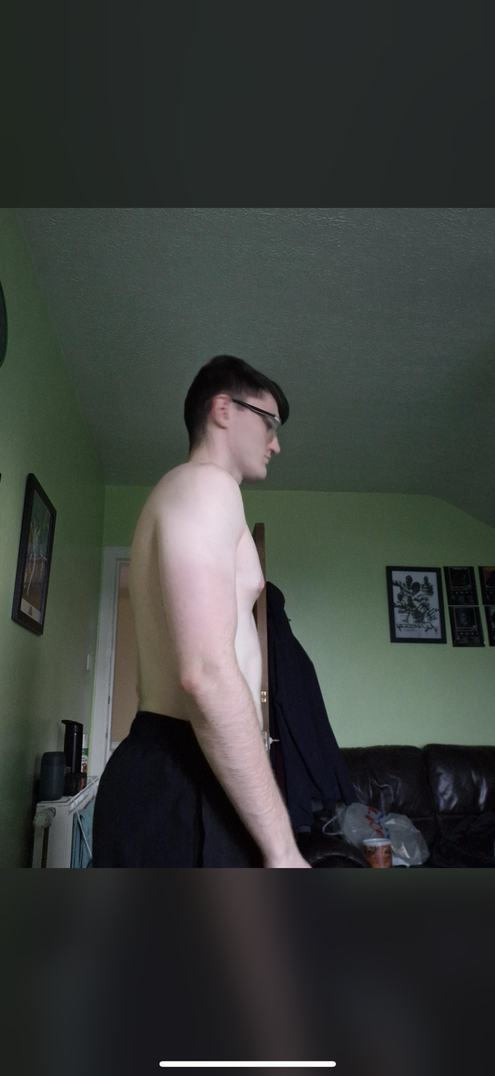 Client before — muscle build