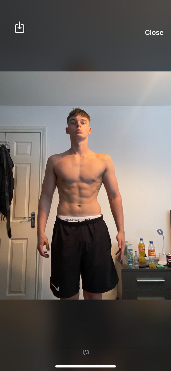 Client after — 75kg lean